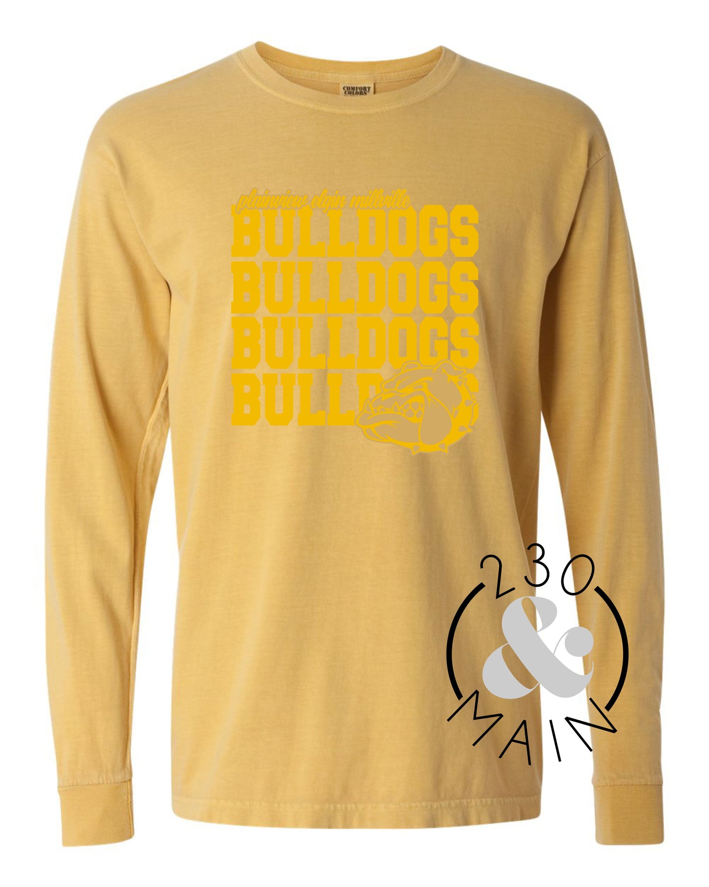 Bulldogs Monochrome T - Mustard