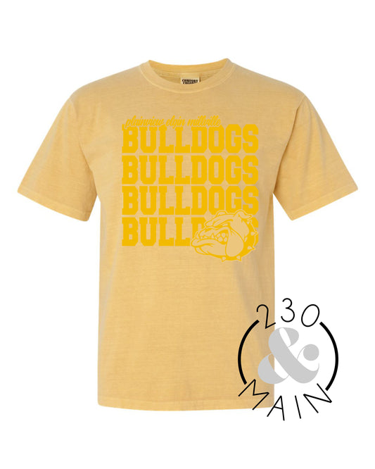 Bulldogs Monochrome T - Mustard